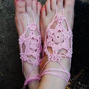 Barefoot sandals - soft pink